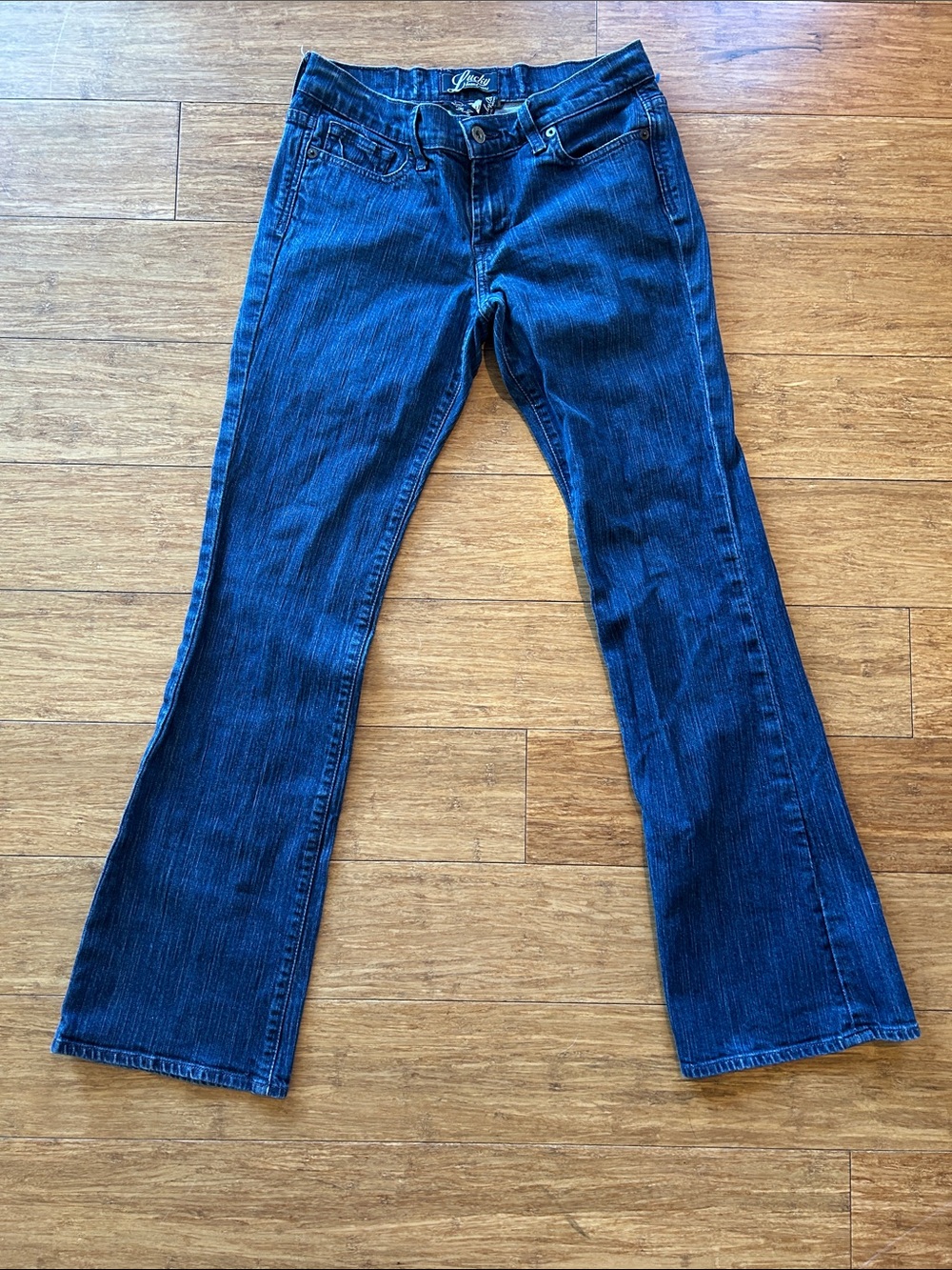 Lucky Brand Women's Dark Blue Flare Jeans, Shelby sweet and low
